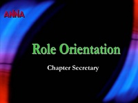 Chapter Secretary Role Orientation icon