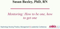 Mentoring: How to Be One, How to Get One