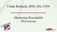 Mentoring Discussion Roundtables 