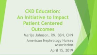 Chronic Kidney Disease - CKD Education