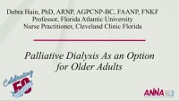 Palliative Dialysis as an Option for Older Adults  icon