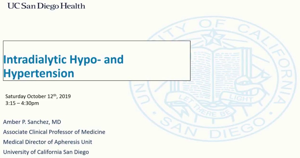 Intradialytic Hyper- and Hypotension