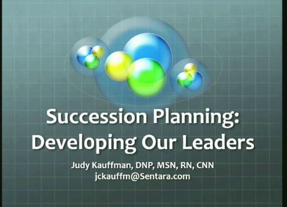 New Leader Succession Planning