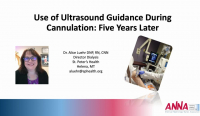 Use of Ultrasound Guidance During Cannulation: 5 Years Later