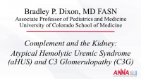 Complement and the Kidney: Atypical Hemolytic Uremic Syndrome and C3 Glomerulopathy icon