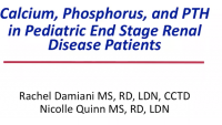 Calcium, Phosphorus, and PTH in Pediatric End-Stage Renal Disease Patients