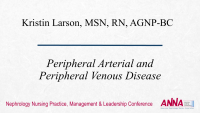 Peripheral Arterial and Peripheral Venous Disease