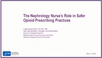 The Nephrology Nurse's Role in Safe Opioid Prescription/Practices