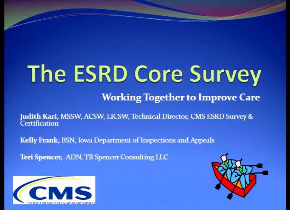 Issues in Management The ESRD Core Survey Collaborating to Improve Care