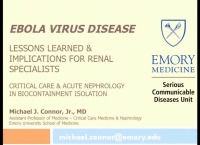 Ebola Virus Disease and Renal Replacement Therapy: Do You Know Where your Patient Has Been?