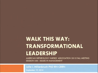Issues in Management: Walk this Way - Transformational Leadership icon