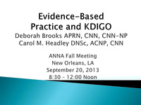 Evidence-Based Practice and KDIGO icon