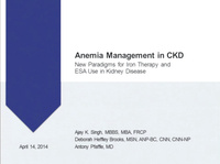 Anemia Management in CKD: New Paradigms for Iron Therapy and ESA Use