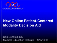 New Online Patient-Centered Dialysis Decision Aid
