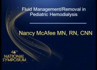 Spotlight on Pediatric Nephrology Issues - Fluid Management/Removal in Pediatric Hemodialysis Patients