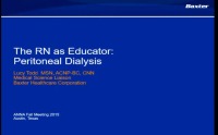 The RN as Educator - Peritoneal Dialysis
