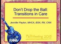 Don't Drop the Ball: Transitions in Care