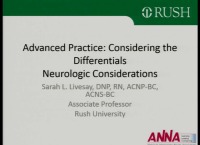 Advanced Practice: Considering the Differentials - Neurology – Differential Diagnosis