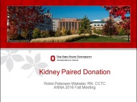 Kidney Paired Donation Registry