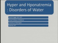 Sodium Disorders: Hypo and Hypernatremia in Chronic Kidney Disease and Acute Kidney Injury