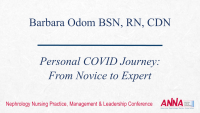 A Personal COVID Journey: From Novice to Expert