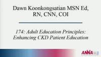Adult Education Principles: Enhancing CKD Patient Education