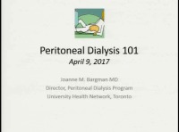 Peritoneal Dialysis 101