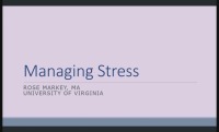 Nephrology Nurse Manager Skills to Combat Everyday Challenges: Managing Stress