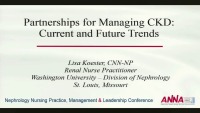 Partnerships for Managing CKD: Current and Future Trends 
