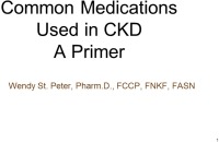 Common Medications Used in CKD: A Primer