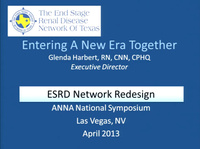 Administration: ESRD Network Redesign and the Impact on Facilities
