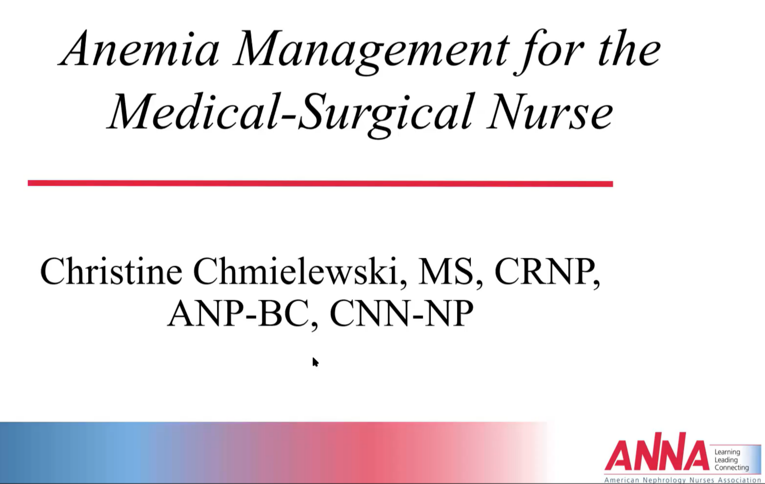Anemia Management for the Medical-Surgical Nurse icon