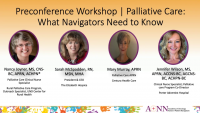 Preconference Workshop | Palliative Care: What Navigators need to Know icon