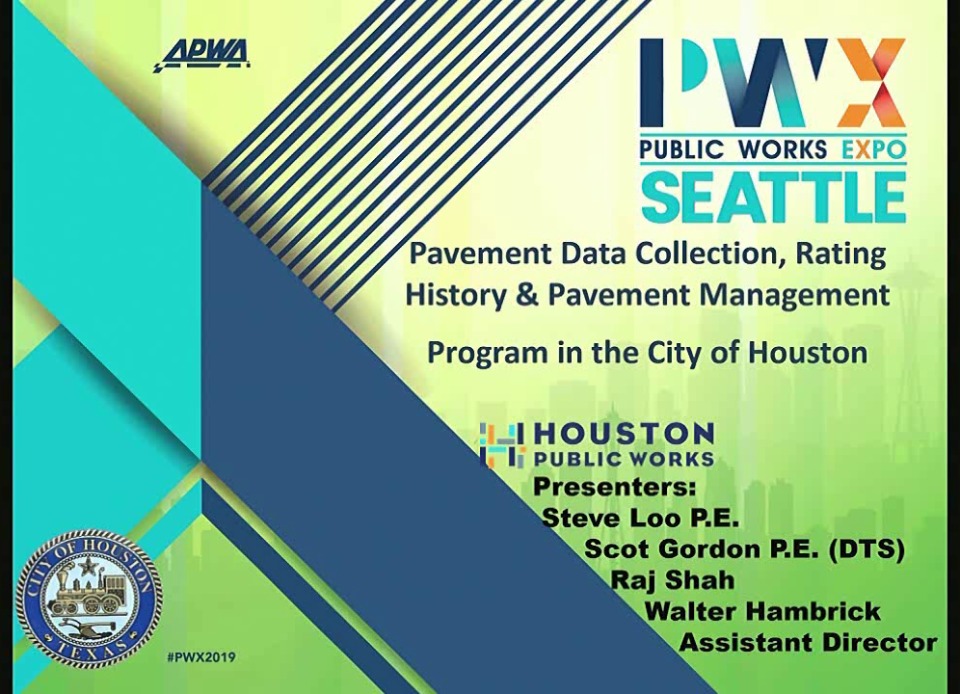 Pavement Data Collection, Rating History & Pavement Management Program in the City of Houston icon