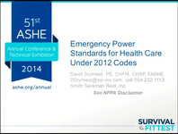 Emergency Power Standards for Health Care Under the 2012 Codes icon