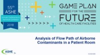 Analysis of Flow Path of Airborne Contaminants in a Patient Room icon