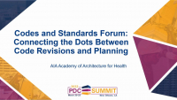 Codes and Standards Forum: Connecting the Dots Between Code Revisions and Planning icon