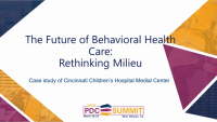 The Future of Behavioral Health Care: Rethinking Milieu icon