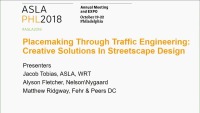 Placemaking Through Traffic Engineering: Creative Solutions in Streetscape Design - 1.5 PDH (LA CES/HSW)