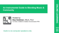 An Instrumental Guide to Blending Music & Community - 1.0 PDH (LA CES/HSW)