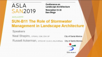 The Role of Stormwater Management in Landscape Architecture - 1.0 PDH (LA CES/HSW) / 1.0 GBCI SITES-Specific CE