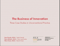 The Business of Innovation: Three Case Studies in Unconventional Practice - 1.5 PDH (LA CES/non-HSW)