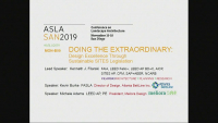 Doing the Extraordinary: Design Excellence Through Sustainable SITES Legislation - 1.25 PDH (LA CES/HSW) / 1.0 GBCI SITES-Specific CE