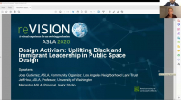 Design Activism: Uplifting Black and Immigrant Leadership in American Public Space Design - 1.0 PDH (LA CES/HSW)
