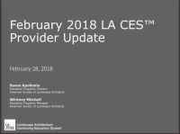 February 2018 LA CES Provider Update icon