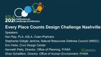 Every Place Counts Design Challenge Nashville - 1.0 PDH (LA CES/HSW)