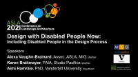 Design with Disabled People Now: Including Disabled People in the Design Process - 1.0 PDH (LA CES/HSW)
