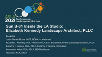 Inside the LA Studio with Elizabeth Kennedy Landscape Architect - 1.0 PDH (LA CES/non-HSW)