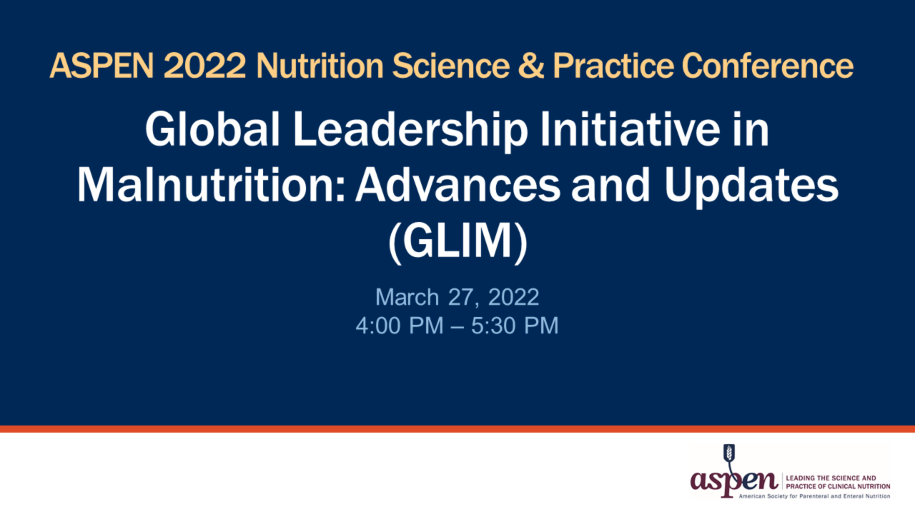 Global Leadership Initiative in Malnutrition: Advances and Updates (GLIM) icon