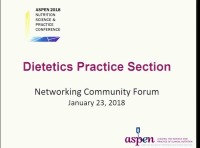 Dietetics Practice Section Community Forum - Factors Affecting the Metabolic Rate of the Critically Ill, Mechanically Vented Patient: Implication for Predicting the Rate icon